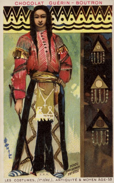 Jefe guerrero peruano, siglo XIV de French School
